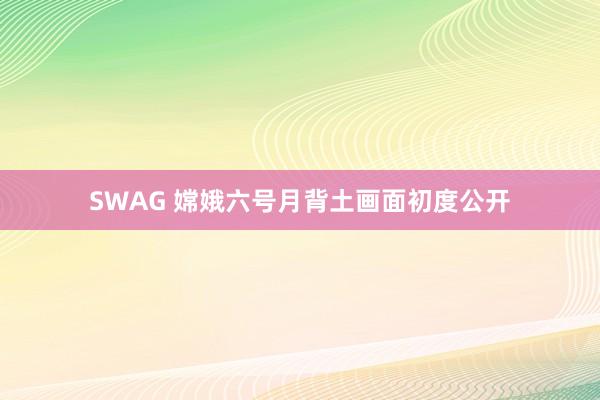 SWAG 嫦娥六号月背土画面初度公开