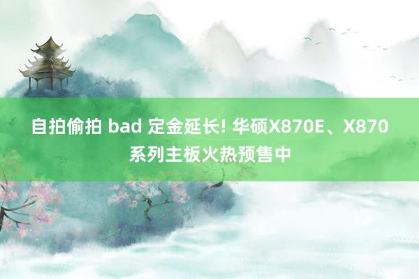 自拍偷拍 bad 定金延长! 华硕X870E、X870系列主板火热预售中