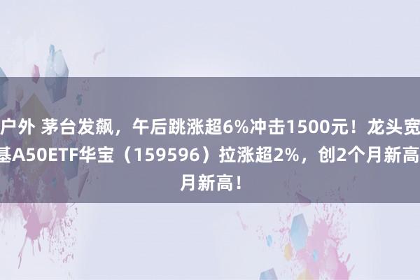 户外 茅台发飙，午后跳涨超6%冲击1500元！龙头宽基A50ETF华宝（159596）拉涨超2%，创2个月新高！