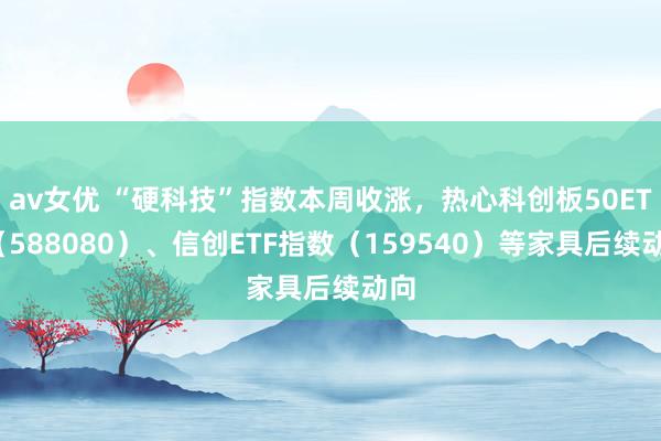 av女优 “硬科技”指数本周收涨，热心科创板50ETF（588080）、信创ETF指数（159540）等家具后续动向