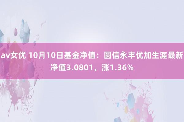 av女优 10月10日基金净值：圆信永丰优加生涯最新净值3.0801，涨1.36%