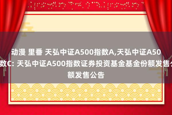 动漫 里番 天弘中证A500指数A，<a href=