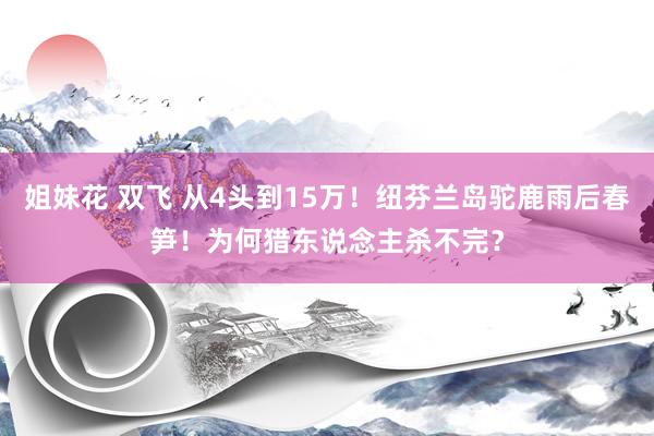 姐妹花 双飞 从4头到15万！纽芬兰岛驼鹿雨后春笋！为何猎东说念主杀不完？