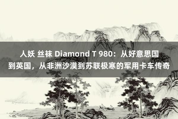 人妖 丝袜 Diamond T 980：从好意思国到英国，从非洲沙漠到苏联极寒的军用卡车传奇