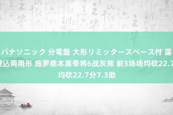 パナソニック 分電盤 大形リミッタースペース付 露出・半埋込両用形 施罗德本赛季将6战灰熊 前3场场均砍22.7分7.3助